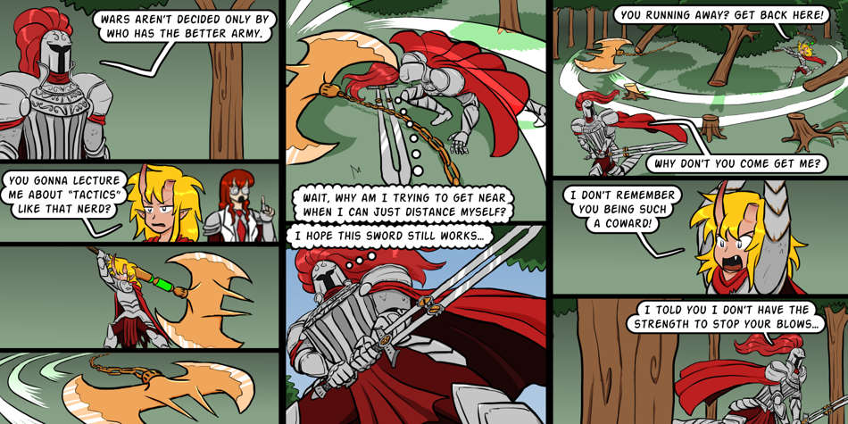 Breadfinder - Episode 295, Page 1: 295-Sparring in the woods, round 2